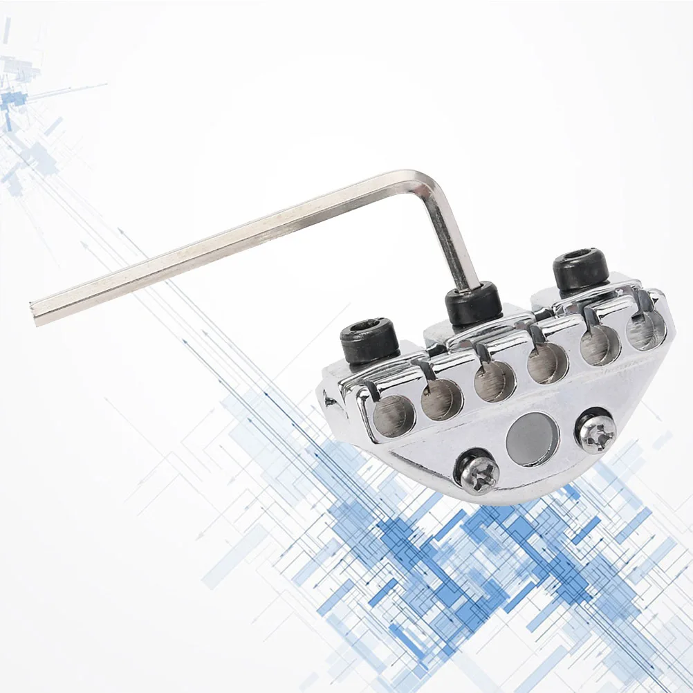 

Tremolo String Locking Nut Kit Metal For Electric Guitar Silver Replacement Guitar Parts Accessory Instrument Component