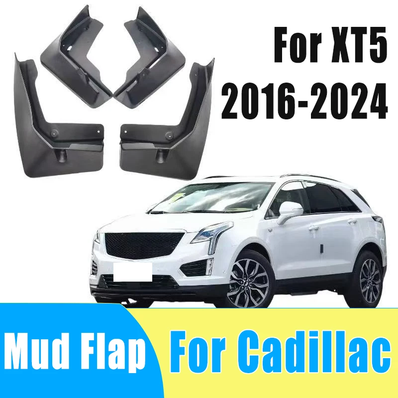 

4pcs Automobiles Tire Mudguard Waterproof Prevent Mud Splashing Car Mud Flap Fender Trim Accessory For Cadillac XT5 2016-2024