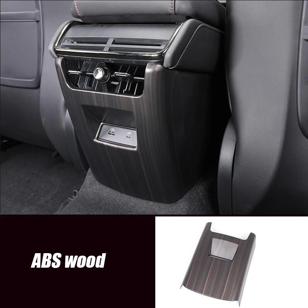 For Ford Mondeo EVOS 2022 2023 Stainless/ABS Car Back Rear Air Condition outlet Vent frame sequin Panel Cover Trim Accessories