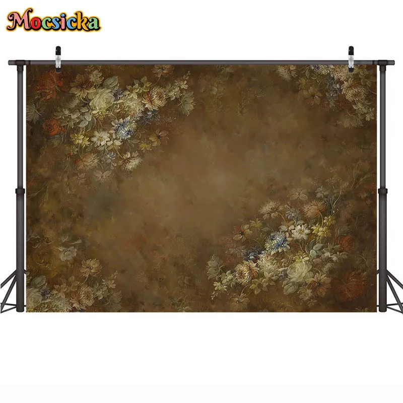 Abstract Retro Flower Photography Backgrounds Newborn Baby Portrait Wedding Food Vintage Old Master Gradient Backdrop Photocall