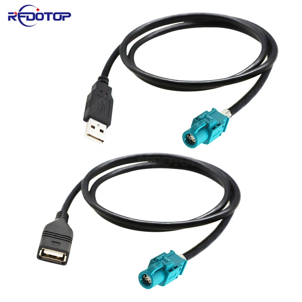 USB Male/Female to 4Pin HSD Code Z Female Straight Connector LVDS Cable Car Head Unit Control Screen RCC NAC Cable HSD to USB