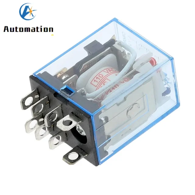 1 sztuk ogólnego przeznaczenia LY2NJ HH62P elektroniczny mikro przekaźnik elektromagnetyczny lampa LED 10A 8 pinów cewka DPDT DC12V 24V AC110V 220V