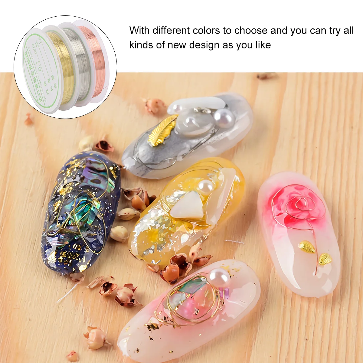 

3 рулона маникюра, медные линии для дизайна ногтей, золотые, серебряные, розовые, золотые, DIY линии для дизайна ногтей, блестящие, гибкие, режущие, для маникюра «сделай сам»