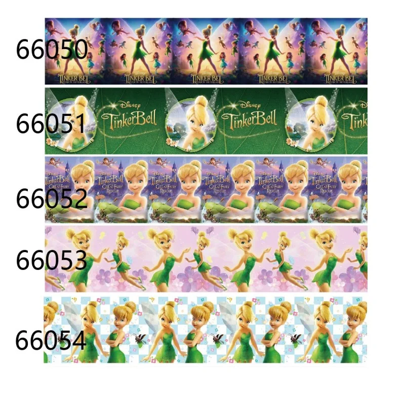 

(10yards) Disney TinkerBell Grosgrain Ribbon for Hairbows DIY Sewing Accessories Craft Materials Gifts