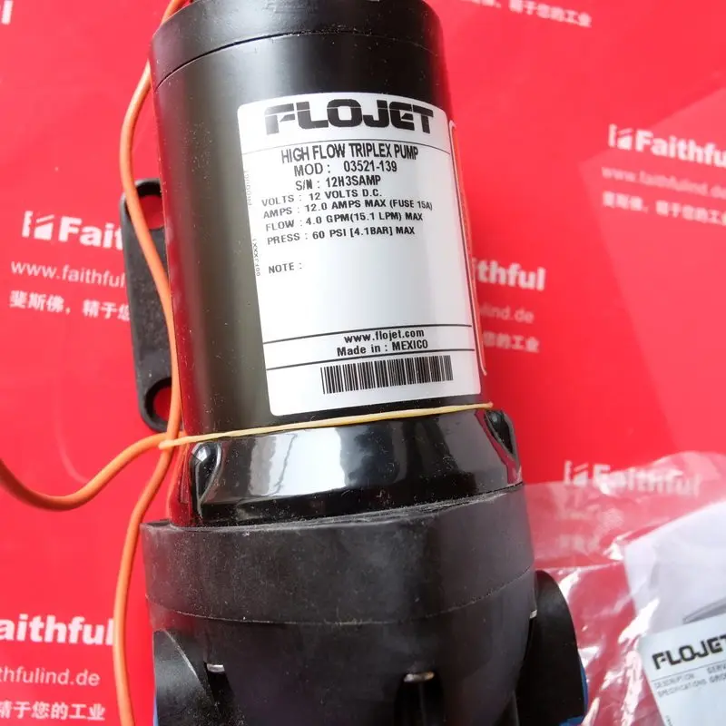 Flojet 03521-139 Jabsco New High Flow Electronic Diaphragm Pump 03521139A