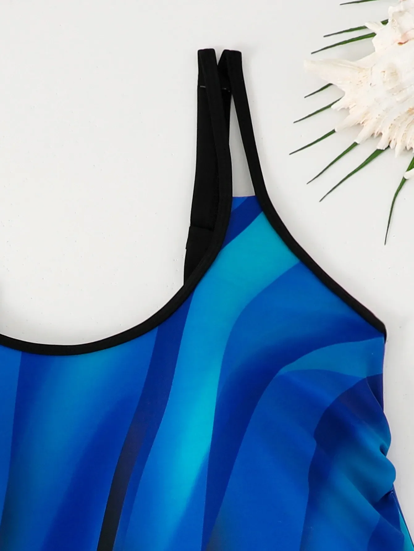 2025 ดอกไม้พิมพ์ชุด Tankini ชุดสตรีชุดว่ายน้ําเซ็กซี่ Tank Top เอวสูงชุดว่ายน้ํา Biquini Boxer กางเกงขาสั้นชายหาดชุดว่ายน้ําผู้หญิง