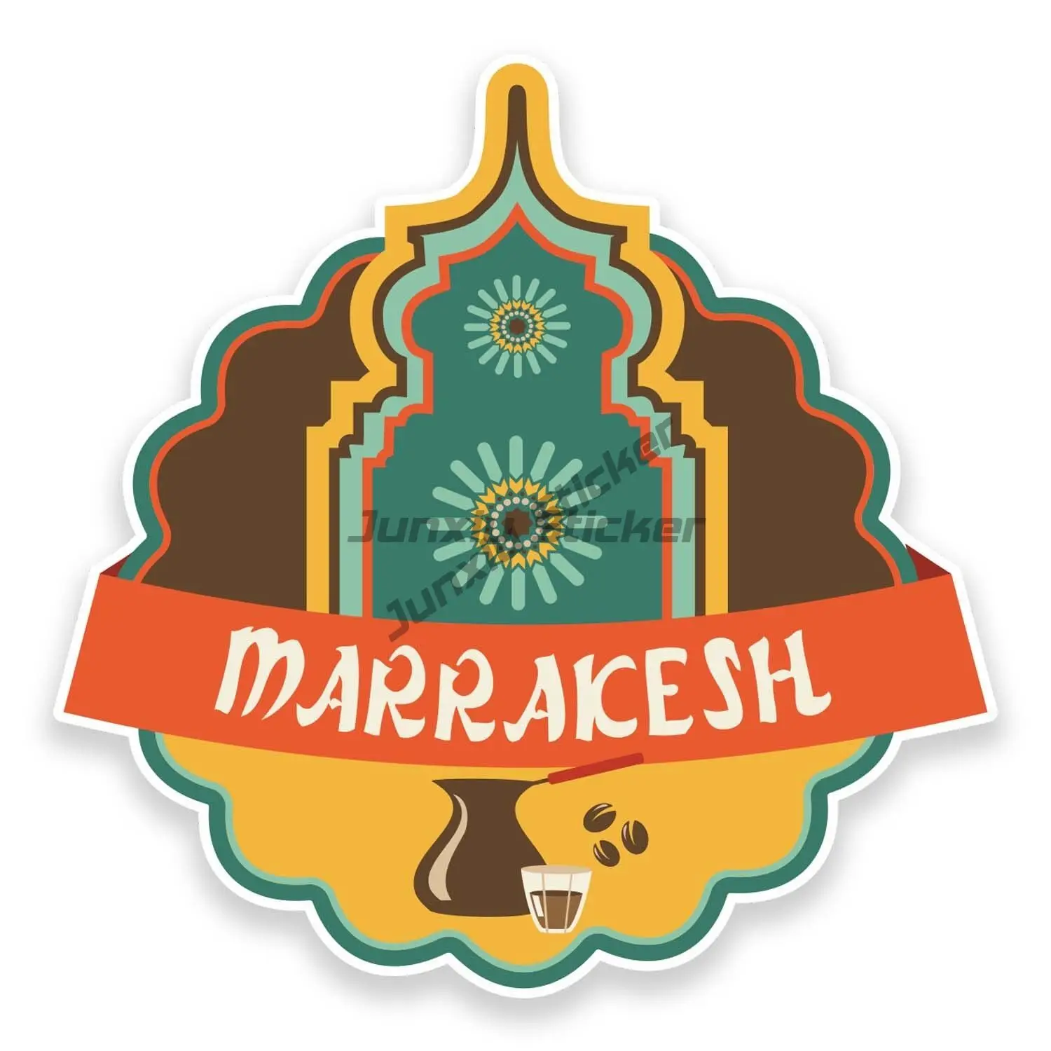 Marrakesh Morocco Vinyl Sticker Laptop Car Travel Luggage Tag FunCar Decals Helmets Motorcycles 3d Off Road Automotive Wrap