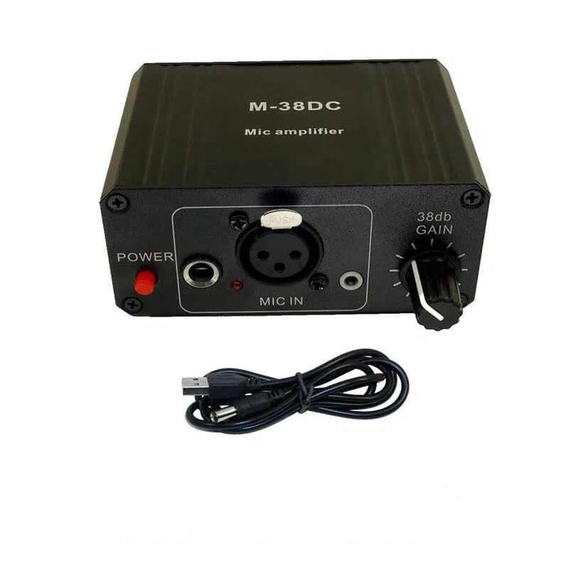 

GHXAMP Усилитель предусилителя конденсаторного микрофона с фантомной мощностью 48 В, усиление 38 дБ для конденсаторных и динамических микрофонов (95x67x42 мм)