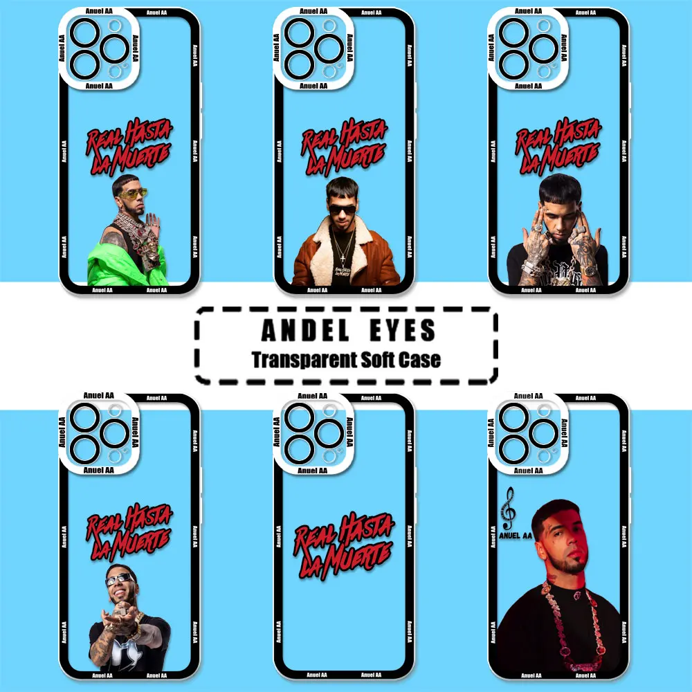 

Hot Anuel AA Rapper Phone Case For Samsung Galaxy S24Ultra S20 S21 S22 S23 Plus Fe Note 20 S24 Ultra 5G Cases Transparent Cover