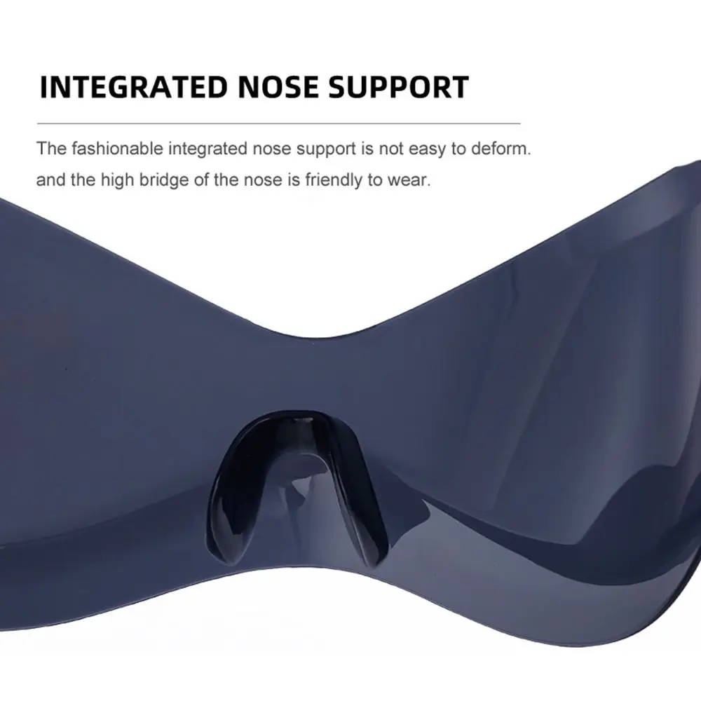 

Fashion Oversized Sports Sun Glasses Goggle Futuristic Sunglasses Wrap Around Y2K Sunglasses Shades for Men Women
