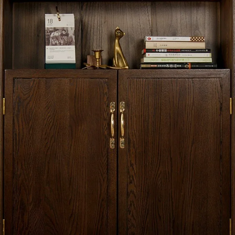Brass retro bow handle American wardrobe door cupboard drawer wooden door handle