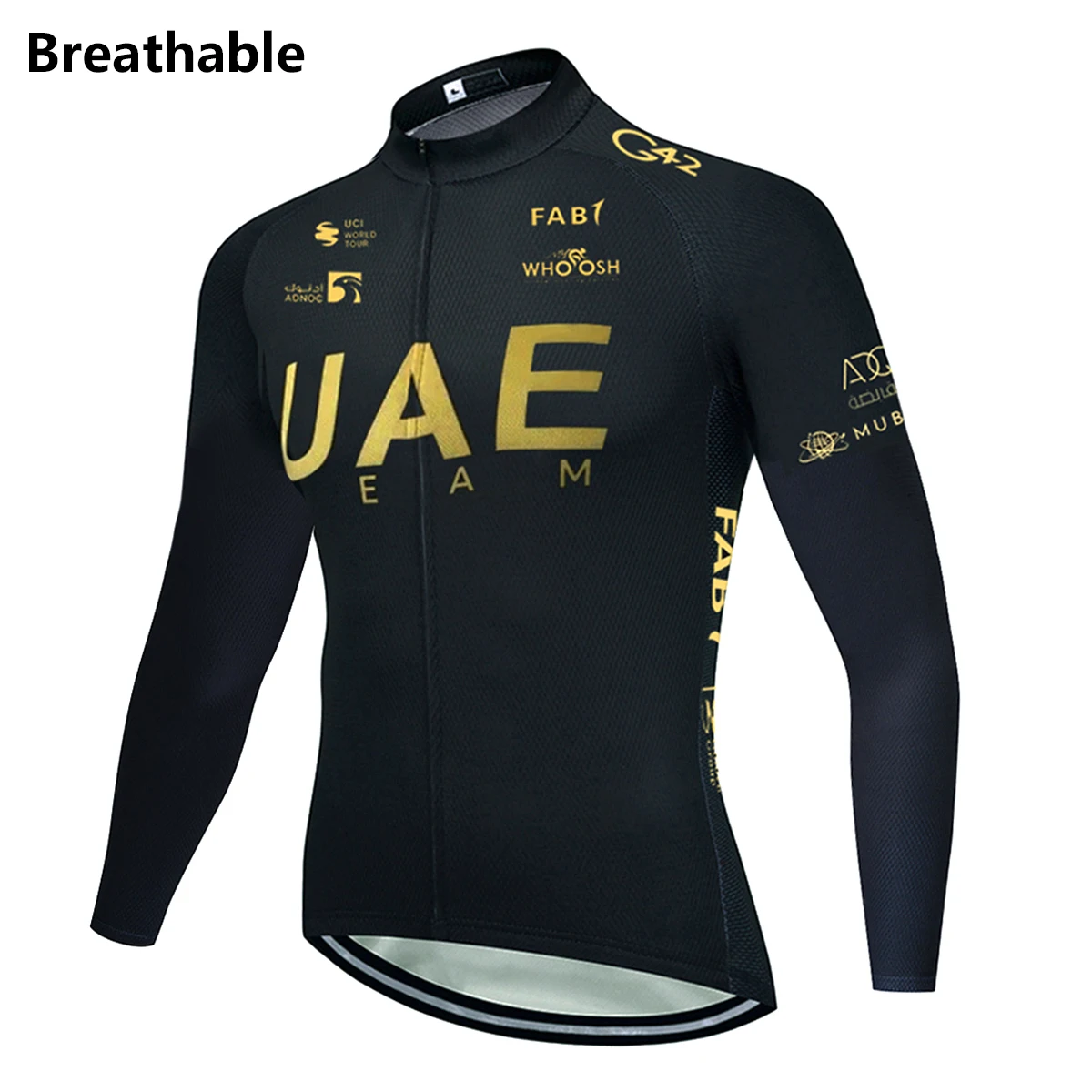 New 2024 Cycling Clothing UAE Team Cycling Jersey Long Sleeves Summer Road Bike Maillot Ropa Ciclismo Breathable Bicycle tShirt