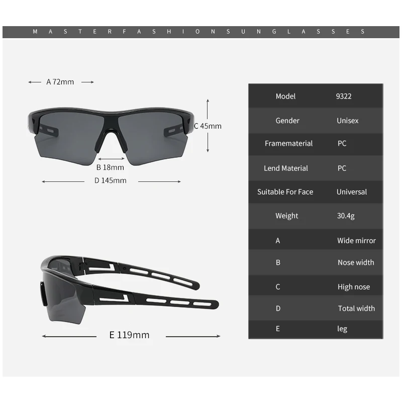 Cycling Glasses Sunglasses for Men Women Sport Riding Lens Outdoor Sunglasses Bike Glasses Bicycle Windproof Eyewear Goggles