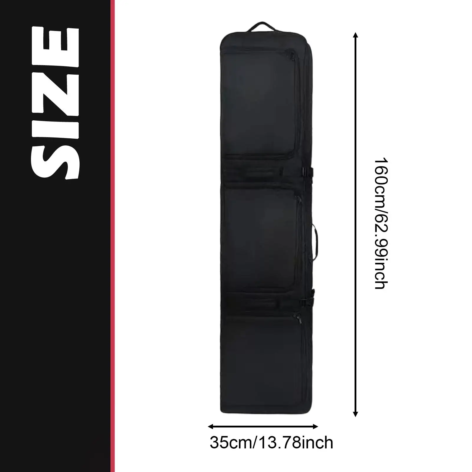 Snowboard Sleeve Bag Protection Cover for Men Women with Shoulder Strap Adjustable Universal Pouch Snowboard Storage Bag