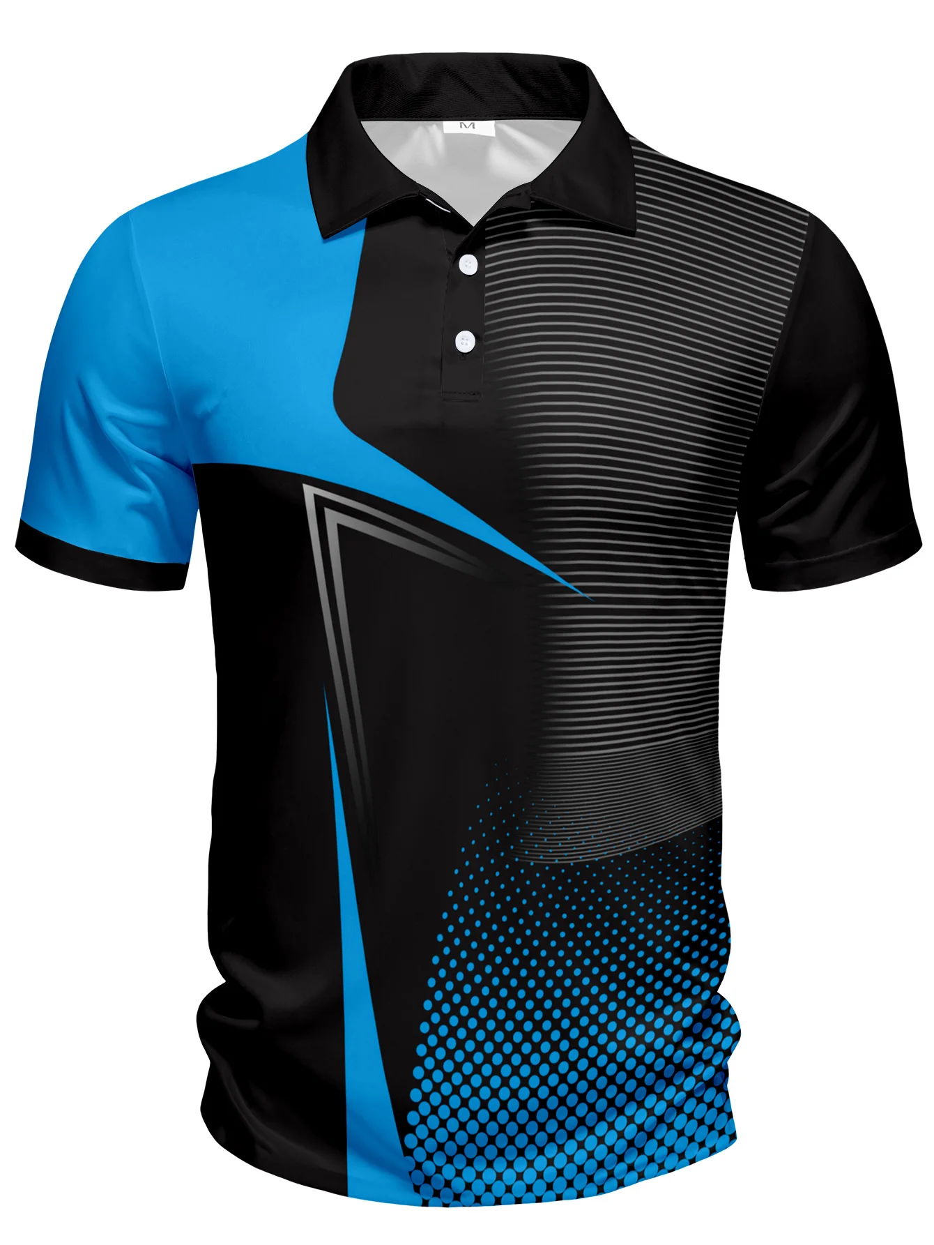 Summer Men's Digital Printed Polo Fashionable Casual Short-Sleeved Polo Personalized Printed Outdoor Sports Preferred