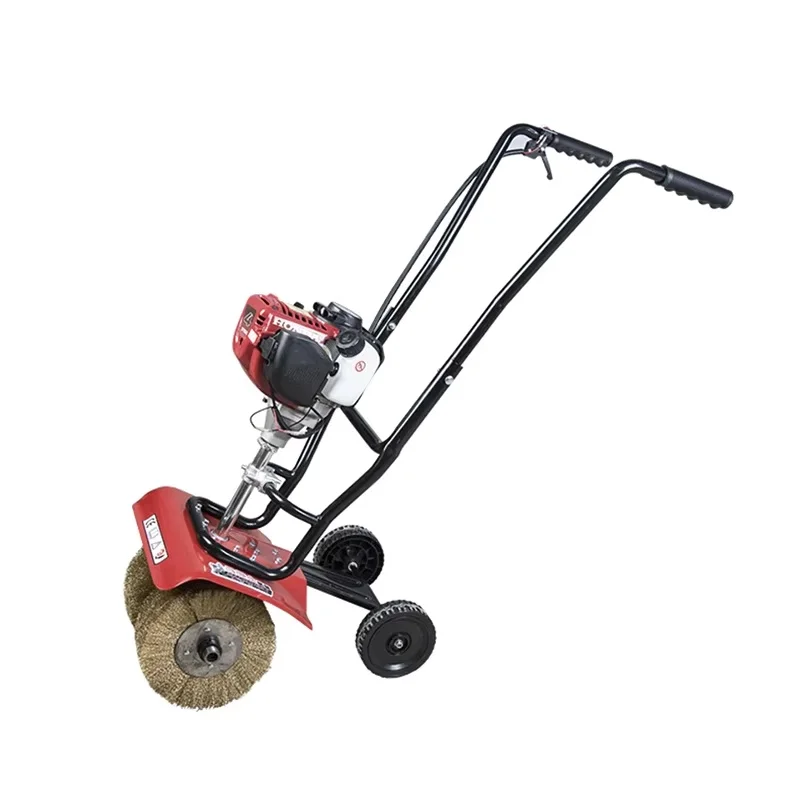 

Honda 1.4hp color steel tile plate rust remover gasoline electric roof renovation rust cleaner wire wheel grinding machine