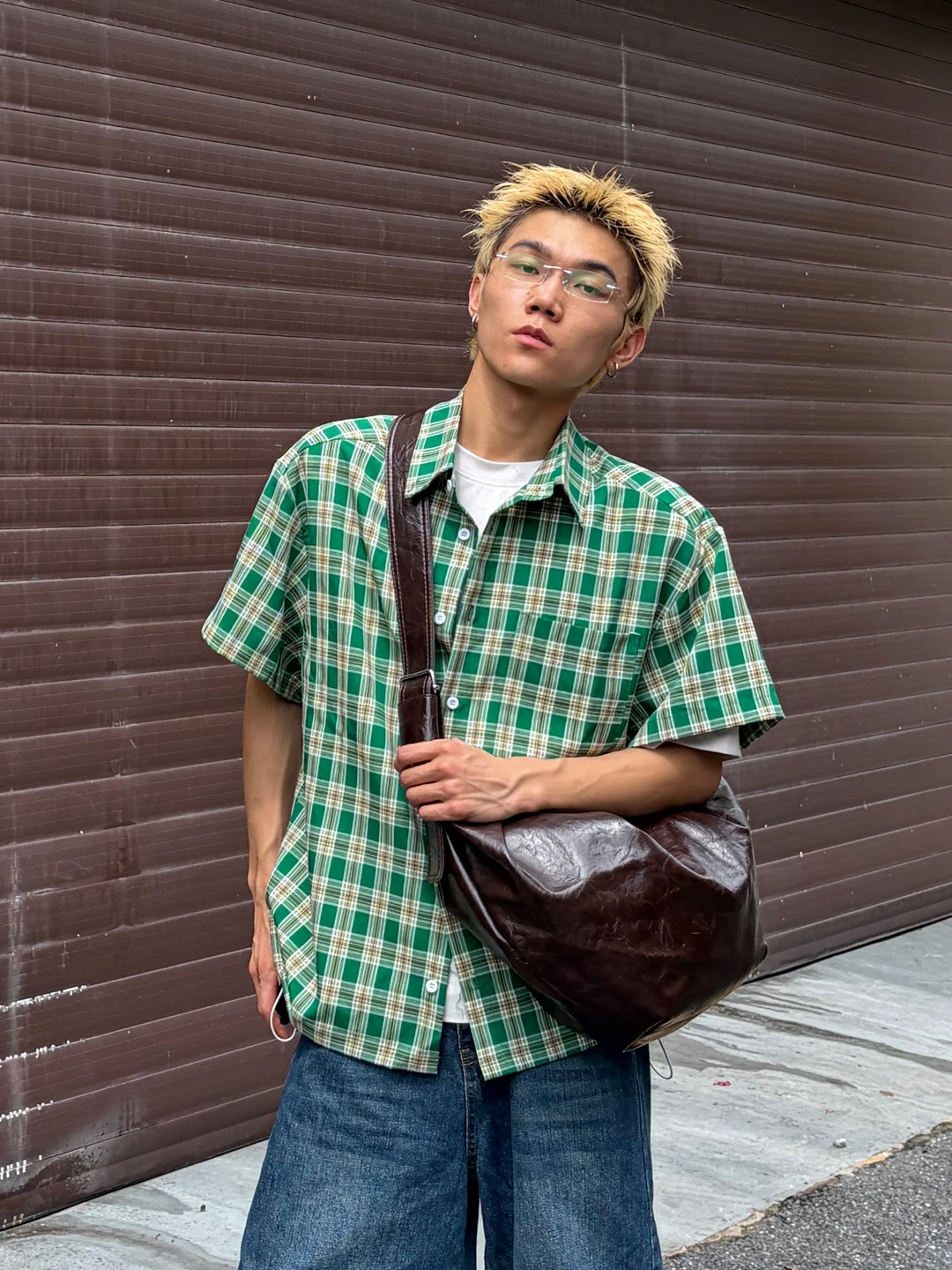 Japanese Retro Hobo Single Shoulder Underarm Men Women Large Capacity Casual Dumpling Moon Tooth Leather Loose Trendy Bag