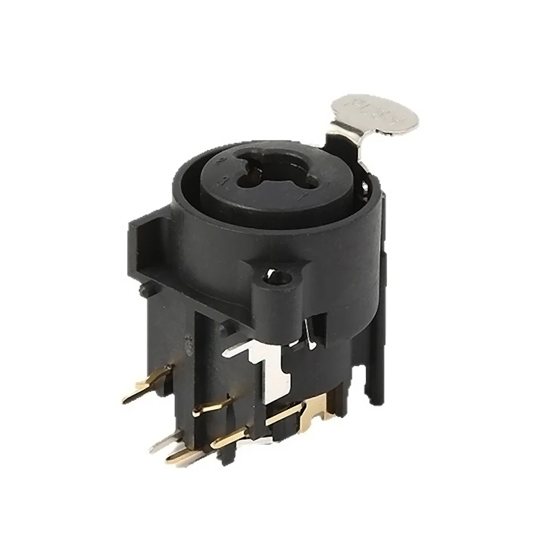 

1Pc Combo XLR 6.35mm Jack Connector,Panel Mount Chassis Connector for Microphone/MIC/Audio/Video System