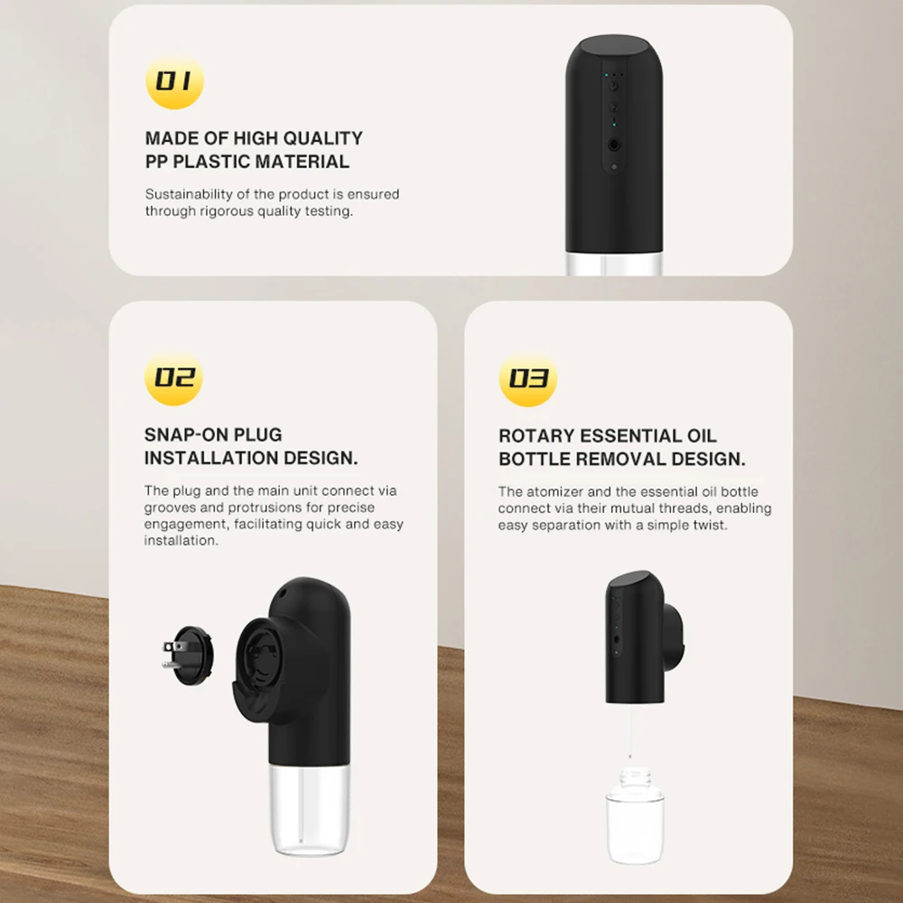 NAMSTE 100m³ Smart Automatic Air Freshener Plug in Diffuser Hotel Scent Diffuser for Home and Toilet 150ml Fragrance Diffuser image 6