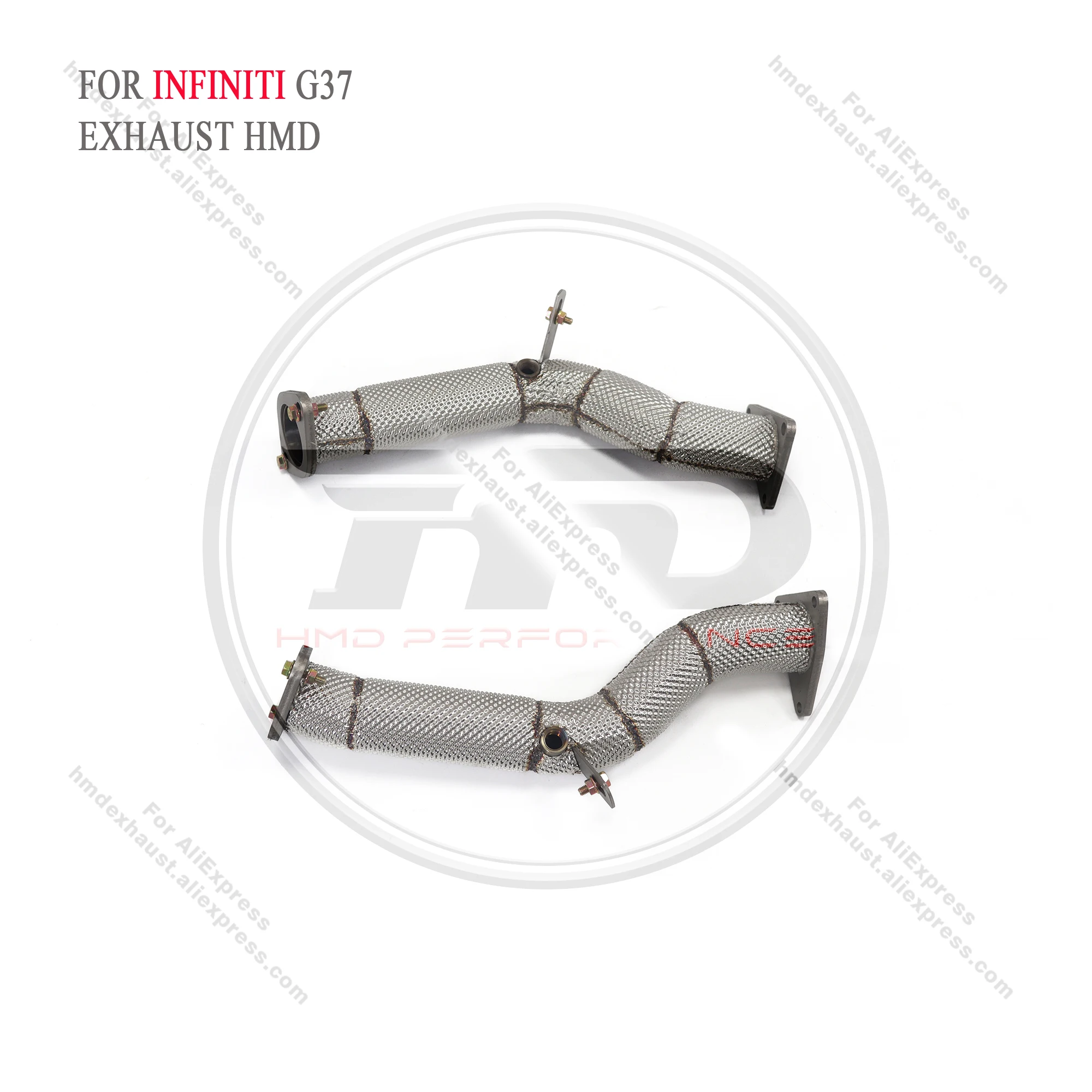 For INFINITI G37 exhaust downpipe straight through exhaust without cat performance upgrade HMD performance upgrade