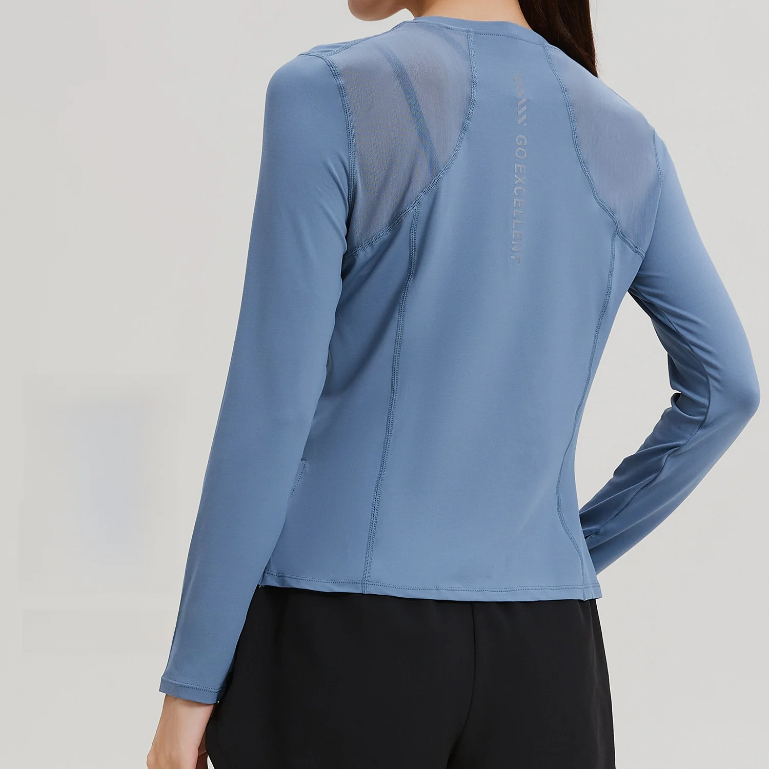 

Женский быстросохнущий топ для йоги с длинными рукавами, свободная футболка для бега, весна-лето, спортивная блузка для тренировок для фитнеса и активного отдыха