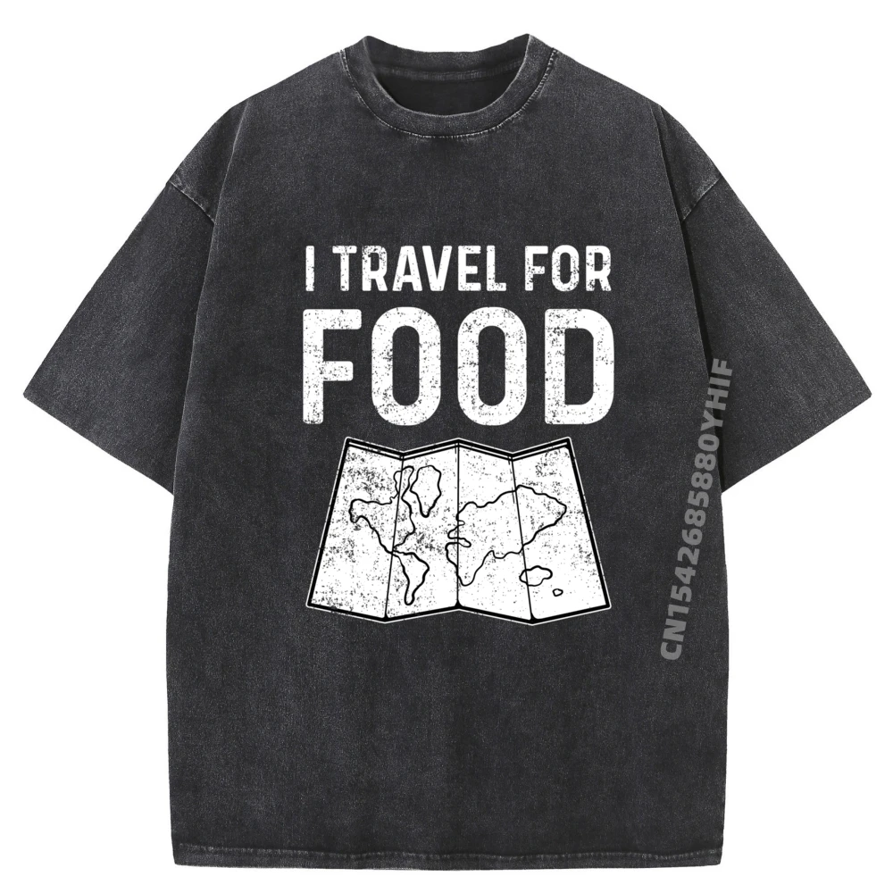 

Traveling Travel Tops & Tees For Men Loose T-shirts Women Family Classic Printed Tee-Shirts Vintage Washed Shirt