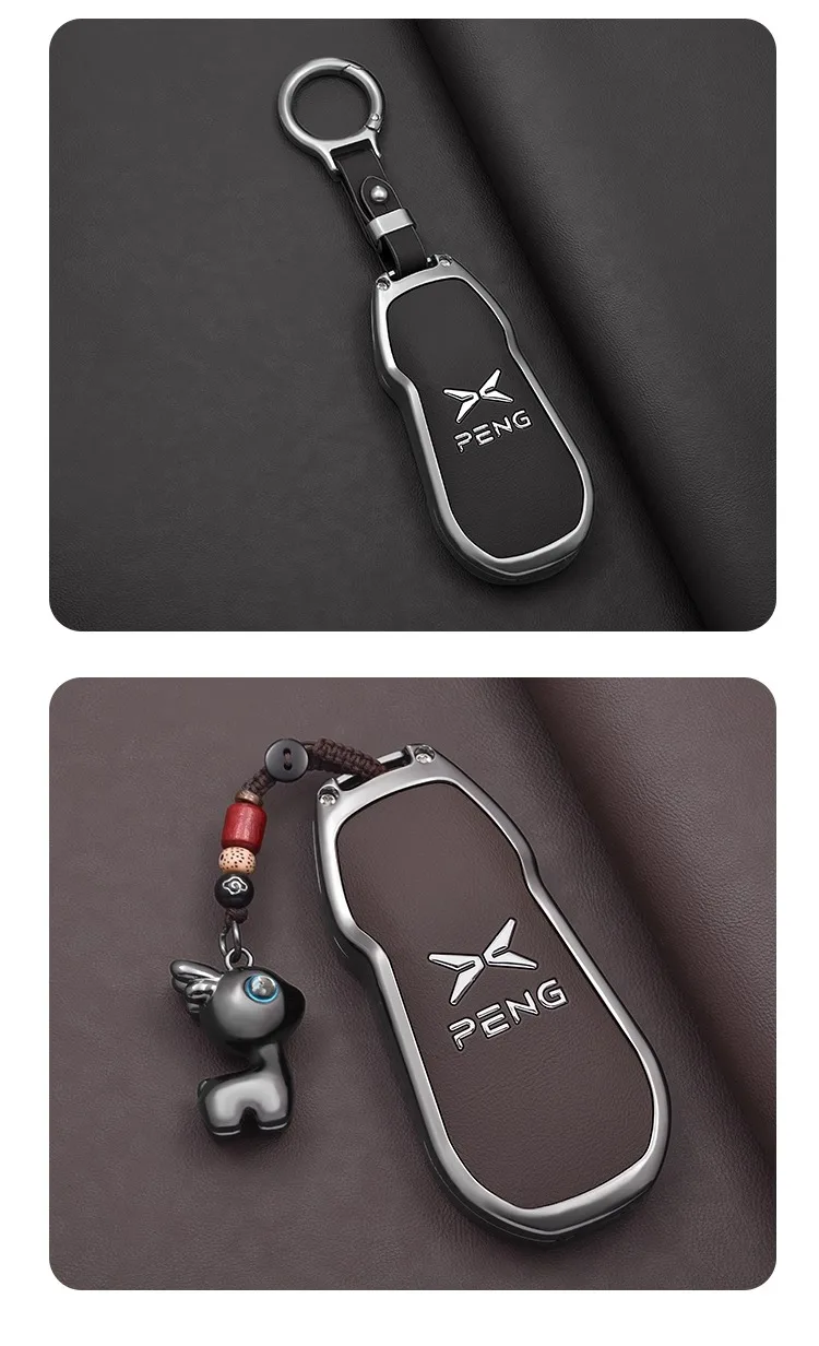 Autoschlüsseletui für Xpeng Xiaopeng G6 2025 2026, Auto-Styling-Schlüsselanhänger, Fernbedienung, Dekoration, Abdeckung, Muschel, Ringhalter, Anhänger, Zubehör – Detail 4