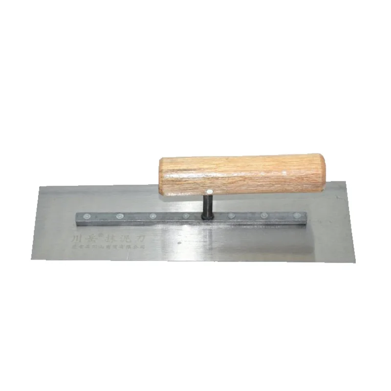 Aço carbono Putty Raspando Faca, Claying Trowel, Cabo de madeira, Tile Tool, Drywall Knife, Boa Elasticidade, Comprimento 250mm