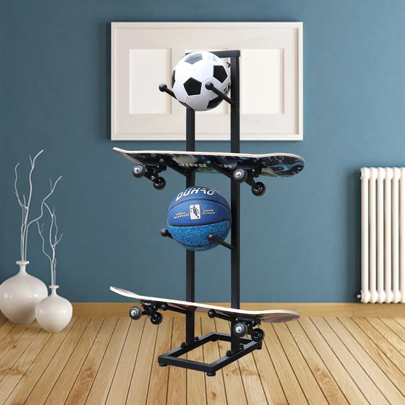 

Household skateboard storage rack, basketball, football storage utility finishing rack, sports equipment storage rac