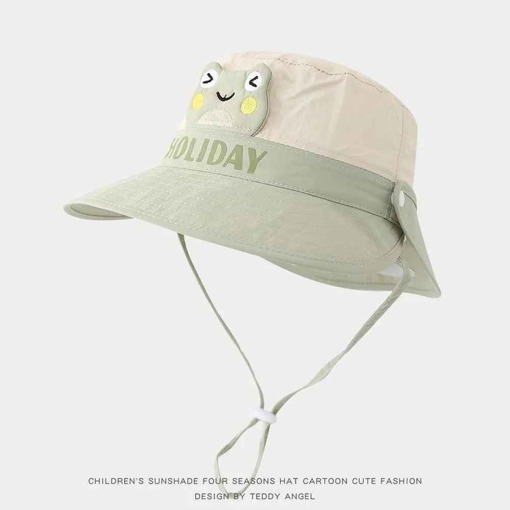 New Cute Style Sun Shade Hats Breathable Thin and Soft Fisherman Hat Quick Dry for Beach Babies Bucket Hat Outdoor Use