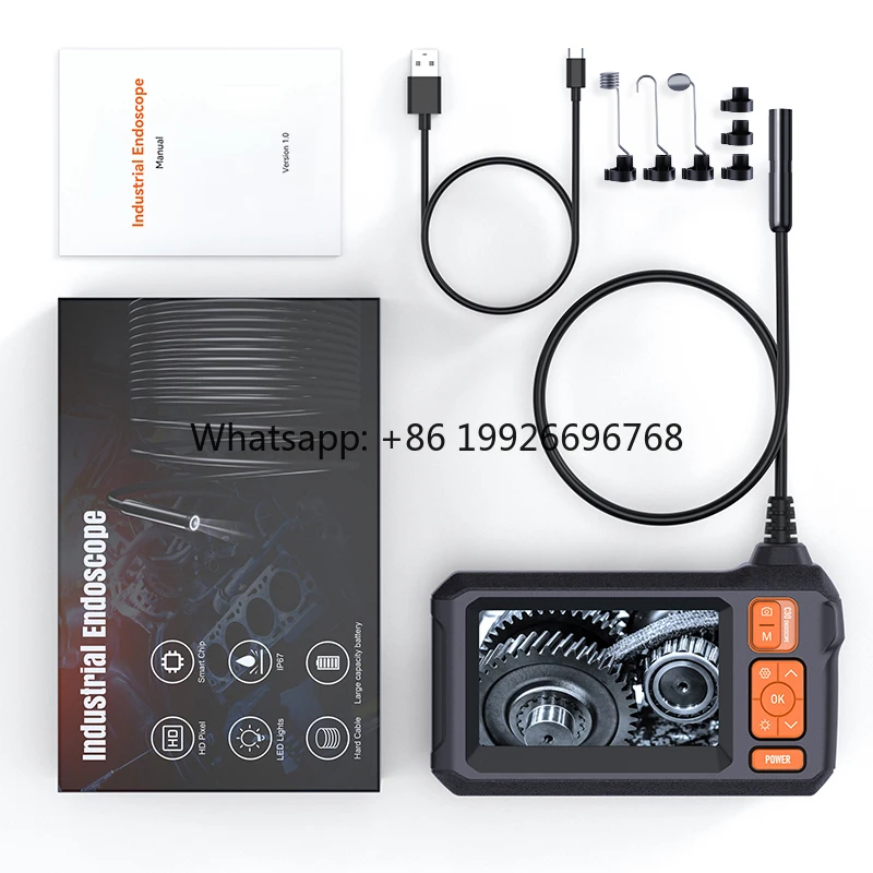 

C30 Underground Water Leak Detection Equipment 8.5mm 10m Rigid 4.3Inch Under Vehicle Inspection Camera