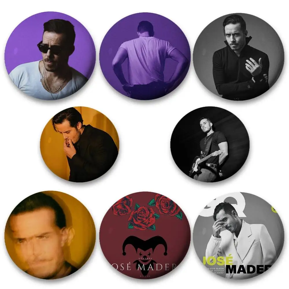 Insignias de cantante de José Madero, broche de botón suave de hojalata, insignia de Metal, accesorios de joyería personalizados, sombrero, bolso, solapa