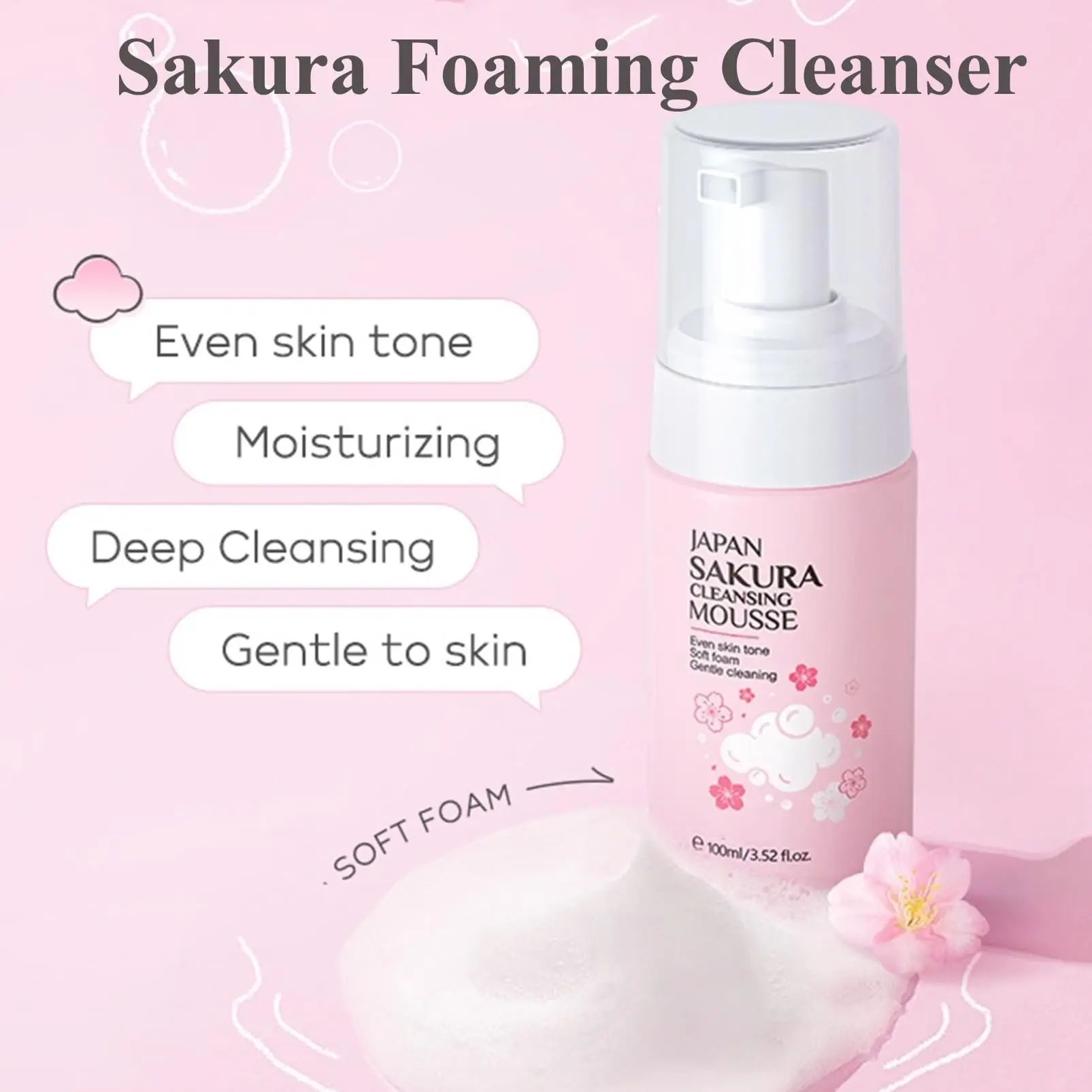 Sakura Foam Cleanser: Gentle Care for Sensitive, Acne-Prone Skin