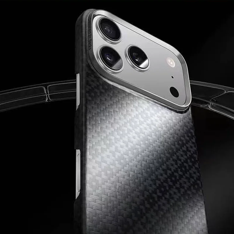 

Benks Carbon Fibre Case For iPhone 17 Pro Max Kevlar Wireless Charging Back Cover Case for iPhone 17 PRO