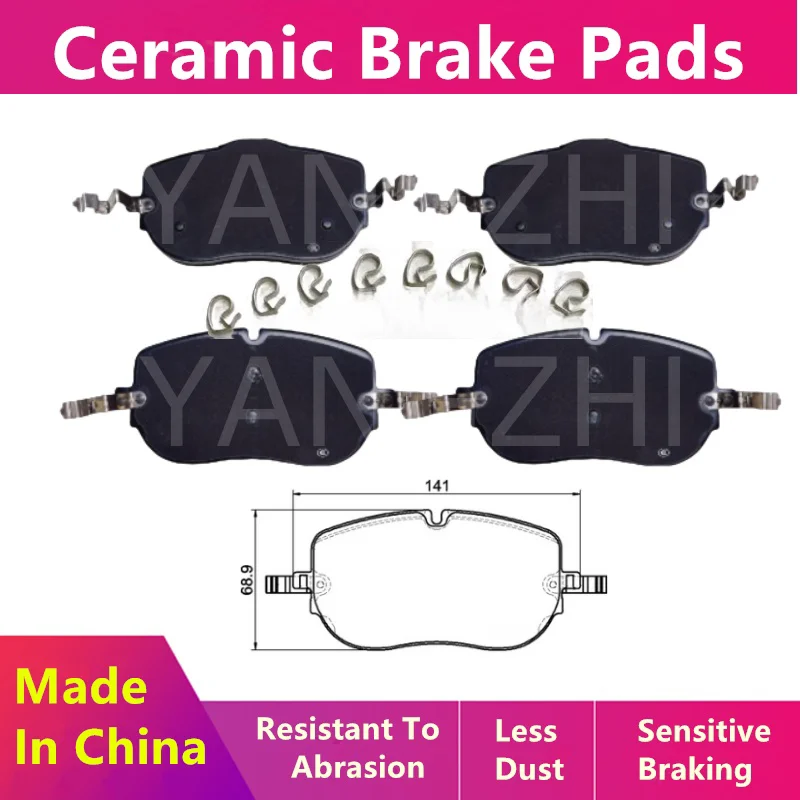 Front Brake Pads-59118 For Mercedes-Benz W206 S206 C200 C220 C300/Auto Parts 0004200004 0004200104 0004203103 0004203203