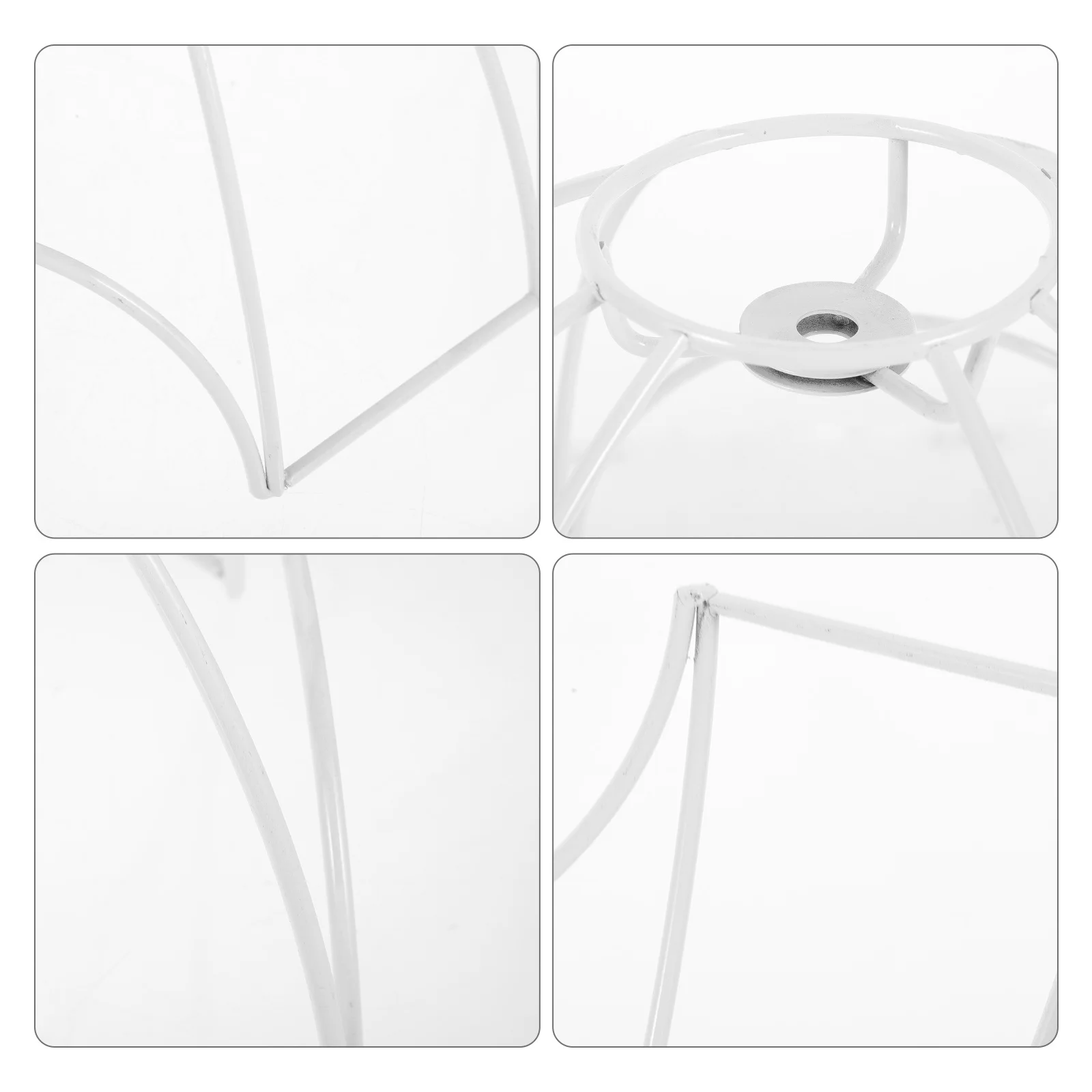 

Retro European Crystal Chandelier Stand DIY Lampshade Frame Sturdy Iron Table Light Shade Racks Metal Cover Brackets