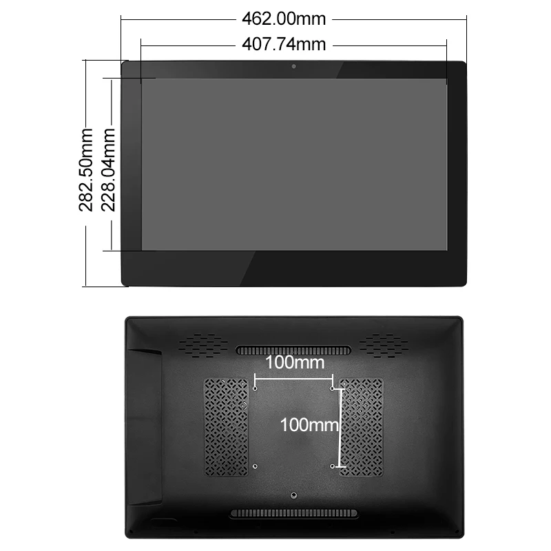 18,5-Zoll-Industrie-Tablet IPS kapazitiver Touchscreen eingebettet RK3399 AMD DDR3 RAM RAMBO Android HD-MI All-in-One-Panel-PC