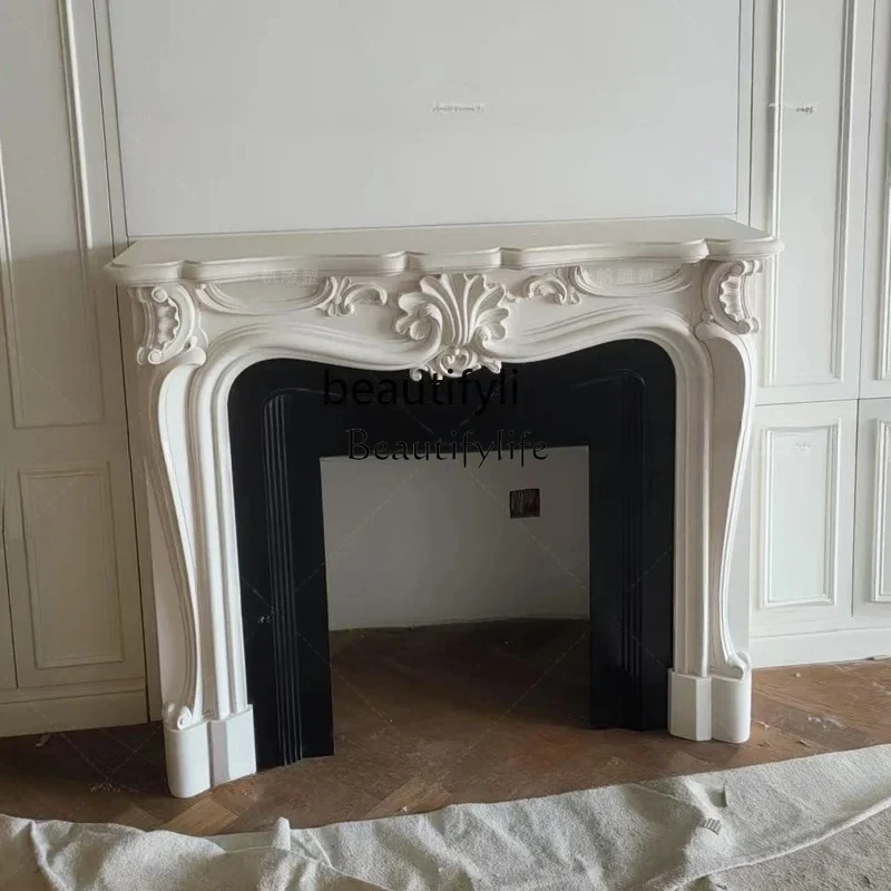 

Marble fireplace French natural marble stone fireplace living room fireplace decoration B06