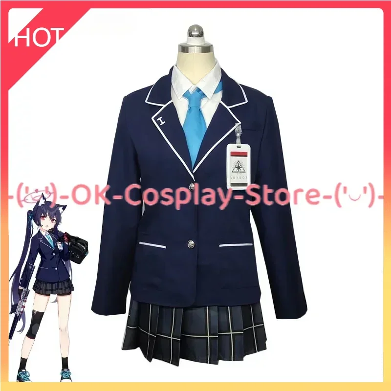 Game Blue Archive Kuromi Serika Cosplay Costume Japanese High School Uniform Jk Dress Suit Coat Shirt Skirts Custom Made