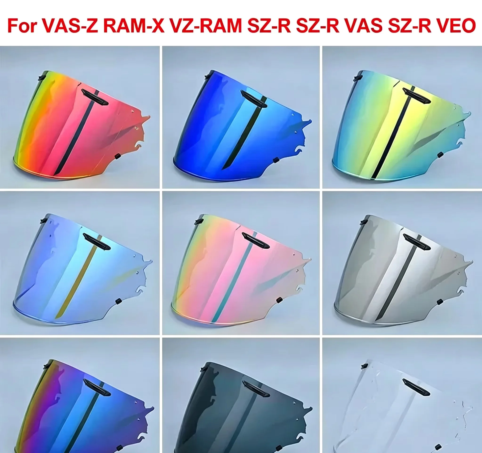 Helmet Visor Shield Compatible with Arai VAS-Z RAM-X VZ-RAM SZ-R EVO Models - Glass Windshield Len Replacement Shield for Motorc