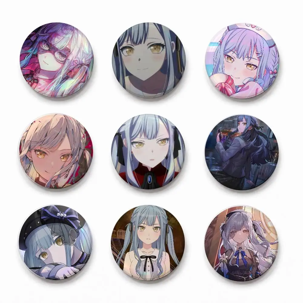 Toga-swa-s Sa-skiko Ba-snG Dr-ea-sm Cute Round Pin Badge Set For Game Music Cartoon Fans Backpack Denim Jacket Hat Decoration
