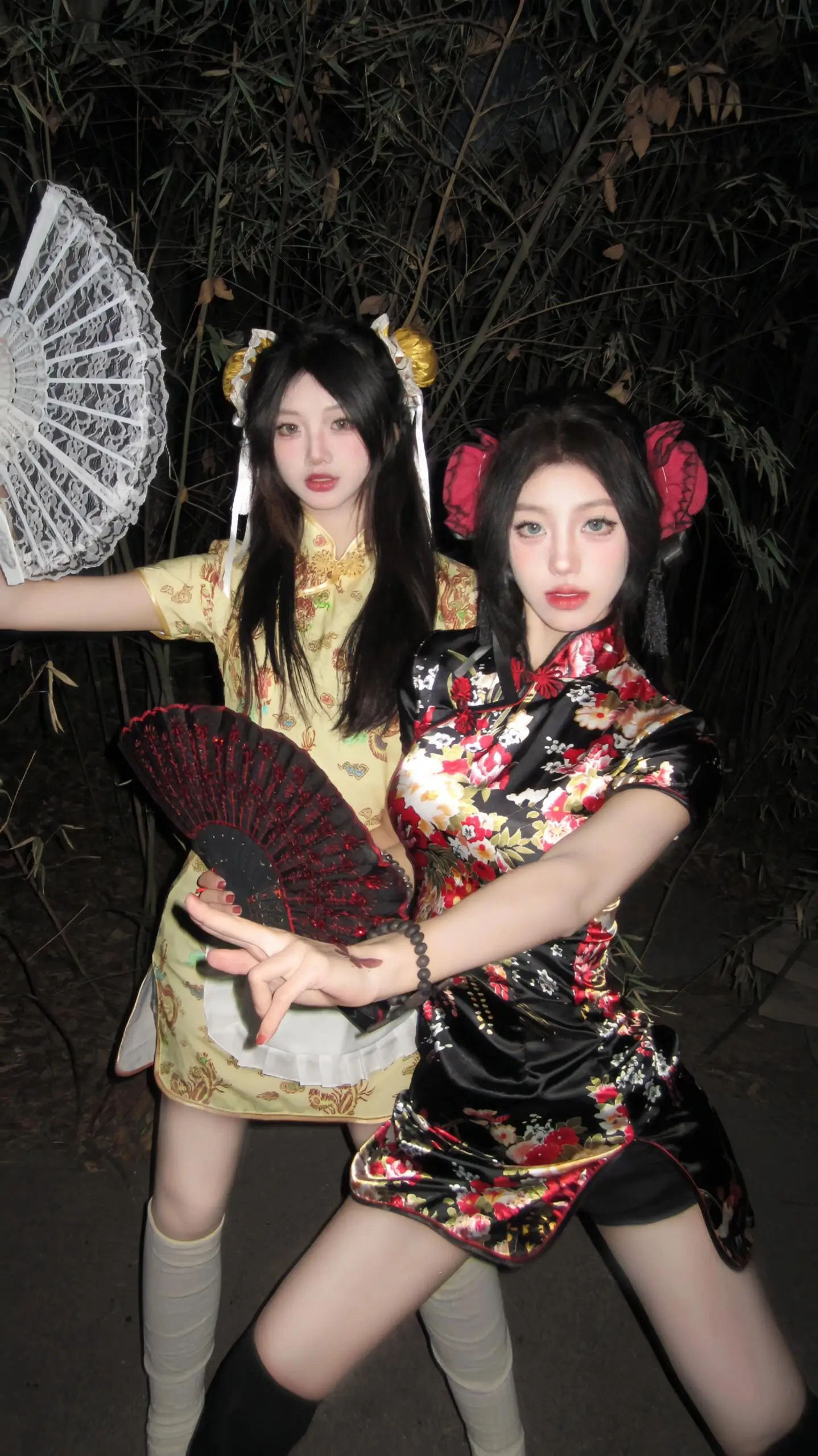 

loween Chinese Sle Dr Maid orm ort Sve ort Daily Wear for Best Frie Matching Set