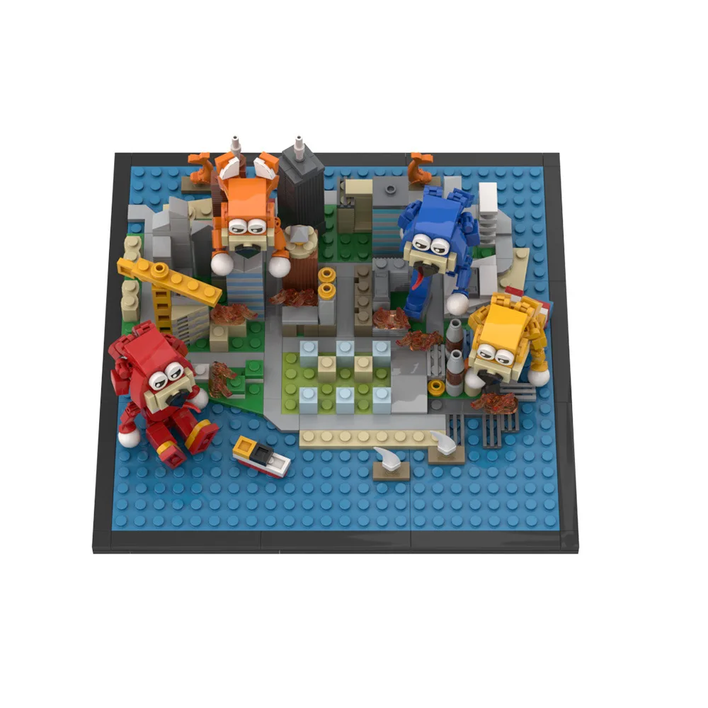 Giochi horror classici Sonics Bricks Modello Sonice the Hedgehog Anime Figure Garten Building Blcoks Giocattoli Ventole Regalo di compleanno per bambini