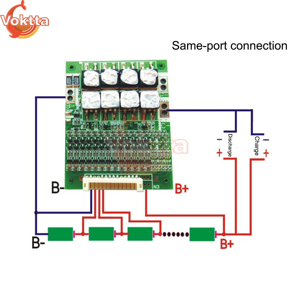 BMS 13S 48V 35A 50A 60A With Balance Li-Ion Battery Pack Protection Board Lithium Battery Balance Meter Into Circuit Board