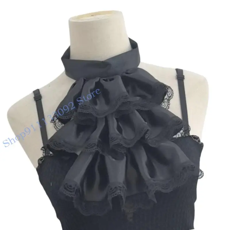 H9ED ملحق طوق أنيق قابل للتعديل وقابل للفصل لمختلف الملابس والإكسسوارات