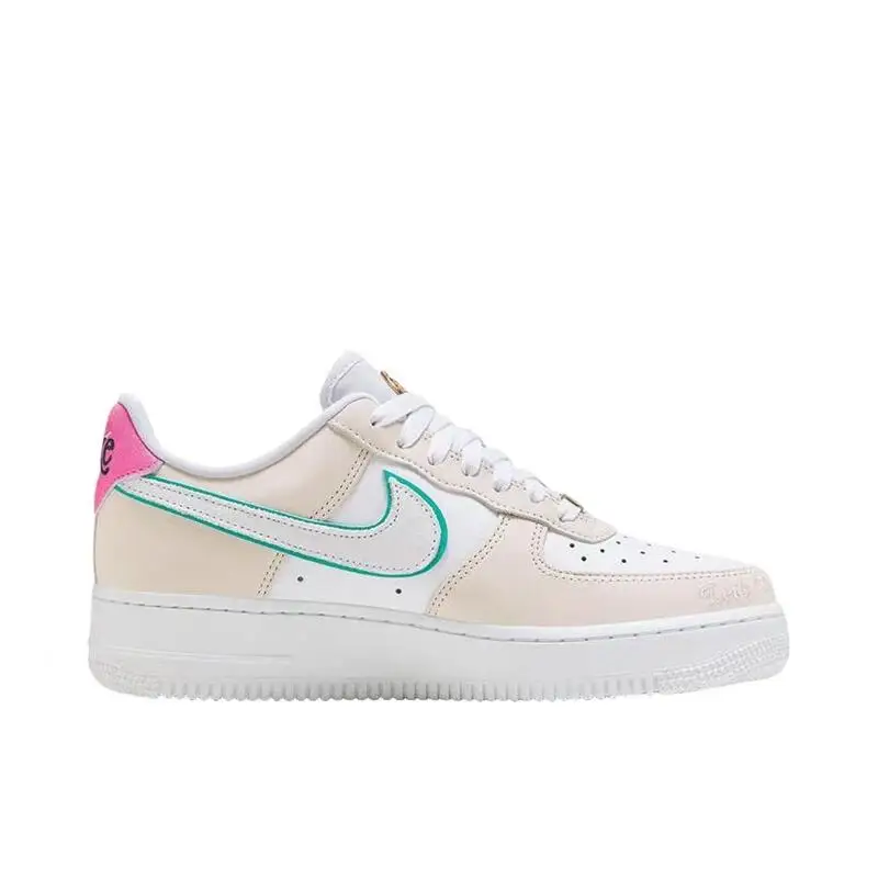 Nike Air Force 1 '07 LX Low Cut Casual Sports Anti Slip Trendy Outdoor Board Shoes Women's White Rice Dumpling Powder