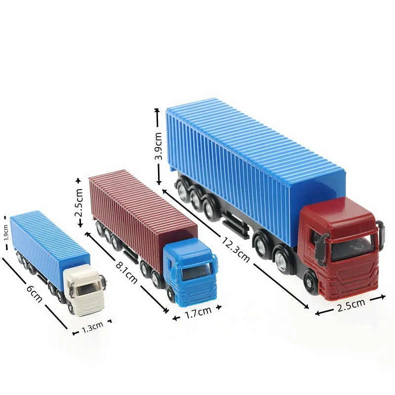 

Architecture Plastic N Scale Miniature 3D Model Car Trucks For Ho Train Diorama Layout