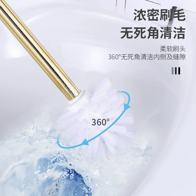 Bathroom Supplies Ceramic Toilet Brush Household No Dead Corner Toilet Cleaning Artifact Long Handle Toilet Brush Toilet Brush