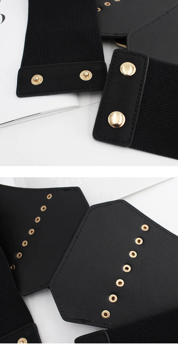 Frauen Mode Luxus Korsett Kummerbund Elastische Taille Kostüm Zubehör Gürtel Kleid Jeans Mantel Hemd Kleidung Bekleidung Kummerbunds – Detail 2