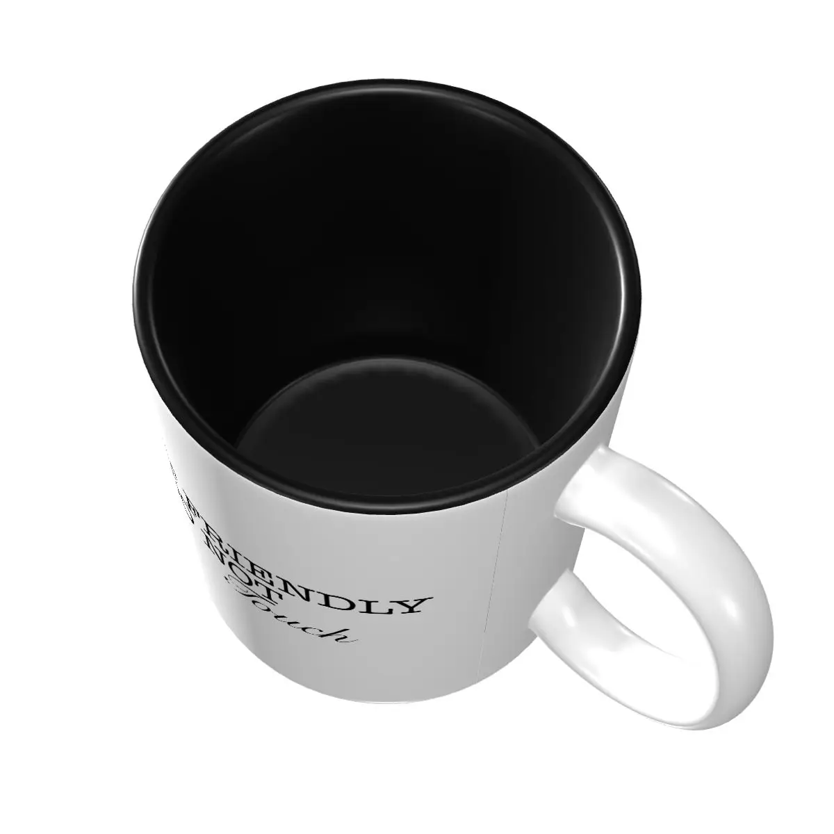 Not Friendly Do Not Touch Mug Funny Ceramic Coffee Cups Tea Mugs Milk Cup Drinkware Gifts for Friends